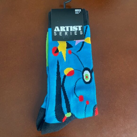 Artist Series Socks Men's One Size "The Garden" by Joan Miro NWT - Picture 1 of 2
